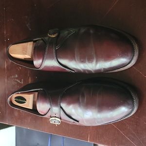 Alden monk strap brown shell cordovan shoes size 10.5C.